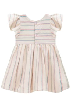 VESTIDO INFANTIL KUKIÊ EM TRICOLINE LISTRA - 74553