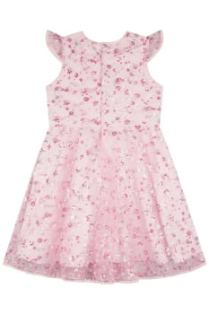 VESTIDO INFANTIL KUKIÊ EM TULE BORDADO PAETÊ - 90417