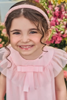 VESTIDO INFANTIL KUKIÊ EM TULE COM ELASTANO E STRASS - 84280 VESTIDO INFANTIL KUKIÊ EM TULE COM ELASTANO E STRASS - 84280