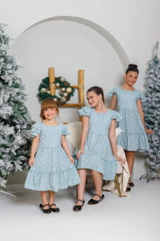 VESTIDO INFANTIL MARIAS COM ESTAMPA DE FLORES - 823554