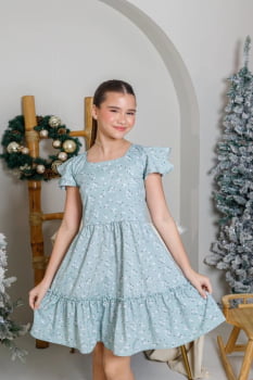 VESTIDO INFANTIL MARIAS COM ESTAMPA DE FLORES - 823554 VESTIDO INFANTIL MARIAS COM ESTAMPA DE FLORES - 823554
