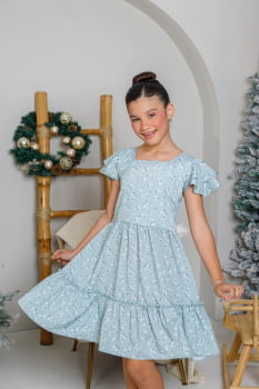 VESTIDO INFANTIL MARIAS COM ESTAMPA DE FLORES - 823554