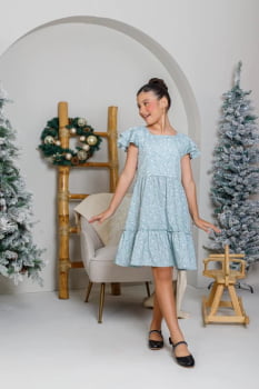 VESTIDO INFANTIL MARIAS COM ESTAMPA DE FLORES - 823554
