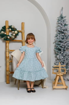VESTIDO INFANTIL MARIAS COM ESTAMPA DE FLORES - 823554