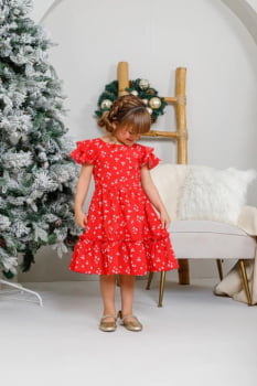 VESTIDO INFANTIL MARIAS COM ESTAMPA DE FLORES - 823554