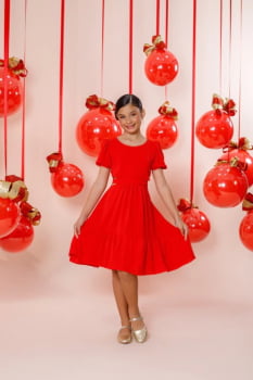 VESTIDO INFANTIL MARIAS EM CREPE COM AMARRAÇÃO - 823559 VESTIDO INFANTIL MARIAS EM CREPE COM AMARRAÇÃO - 823559