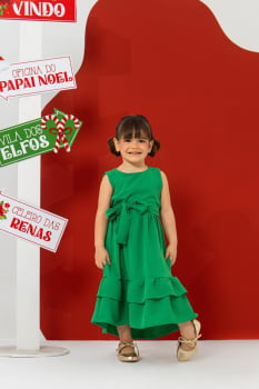 VESTIDO INFANTIL MARIAS EM TECIDO CREPE - 202512