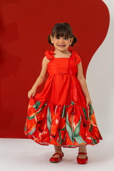 VESTIDO INFANTIL MARIAS ESTAMPADO - 202515