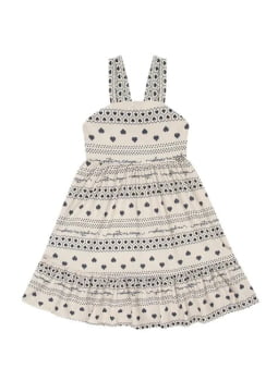 VESTIDO INFANTIL MENINA ANJO ESTAMPADO MALHA TEXTURIZADA - 4100063