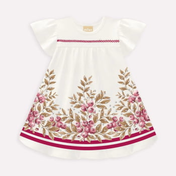 VESTIDO INFANTIL MILON ESTAMPA MIRTILOS - 2000942