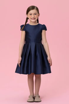 VESTIDO INFANTIL MON SUCRÉ AZUL MARINHO - 51133128380 VESTIDO INFANTIL MON SUCRÉ AZUL MARINHO - 51133128380