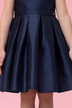 VESTIDO INFANTIL MON SUCRÉ AZUL MARINHO - 51133128380