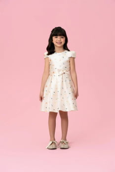 VESTIDO INFANTIL MON SUCRÉ EM SHANTUNG ESTAMPADO - 51133128422