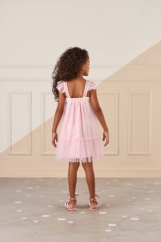 VESTIDO INFANTIL MON SUCRÉ EM TULE COM DETALHE BORDADO - 51133125164