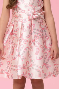 VESTIDO INFANTIL MON SUCRÉ ESTAMPA LAÇOS E FLORES - 51133128268