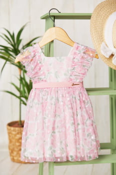 VESTIDO INFANTIL SERENA BABY EM TULE JULI ESTAMPADO - 1045330