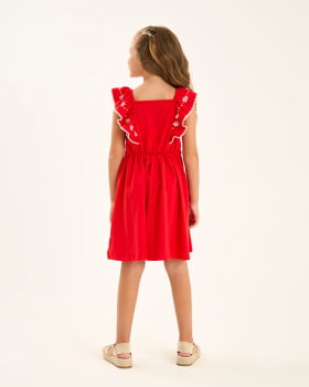 VESTIDO INFANTIL SOMNII EM COTTON COM FLORES - 3254049 VESTIDO INFANTIL SOMNII EM COTTON COM FLORES - 3254049