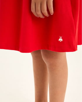 VESTIDO INFANTIL SOMNII EM COTTON COM FLORES - 3254049