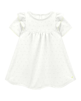 VESTIDO INFANTIL SOMNII EM TECIDO ALGODÃO PASSI ON COM EM MEIA MALHA - 3243006