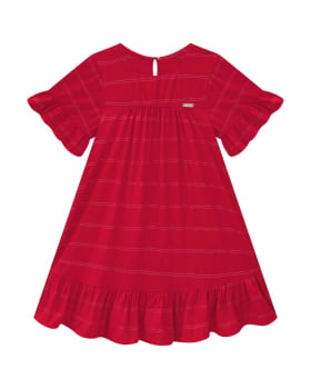 VESTIDO INFANTIL SOMNII EM TECIDO MAQUINETADO - 3254057