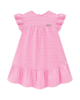 VESTIDO INFANTIL SOMNII EM TECIDO MAQUINETADO - 3254007 VESTIDO INFANTIL SOMNII EM TECIDO MAQUINETADO - 3254007