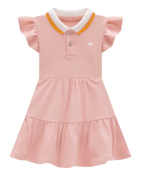 VESTIDO INFANTIL SOMNII POLO MARIAS E CALCINHA EM COTTON - 3243003