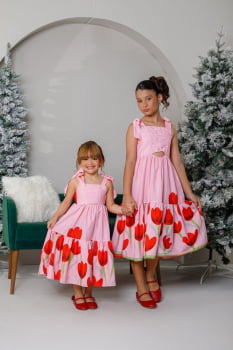 VESTIDO INFANTIL MARIAS MIDI COM ESTAMPA FLORAL - 823556 VESTIDO INFANTIL MARIAS MIDI COM ESTAMPA FLORAL - 823556