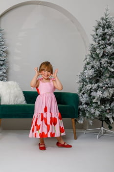 VESTIDO INFANTIL MARIAS MIDI COM ESTAMPA FLORAL - 823556