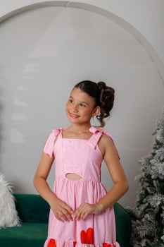 VESTIDO INFANTIL MARIAS MIDI COM ESTAMPA FLORAL - 823556