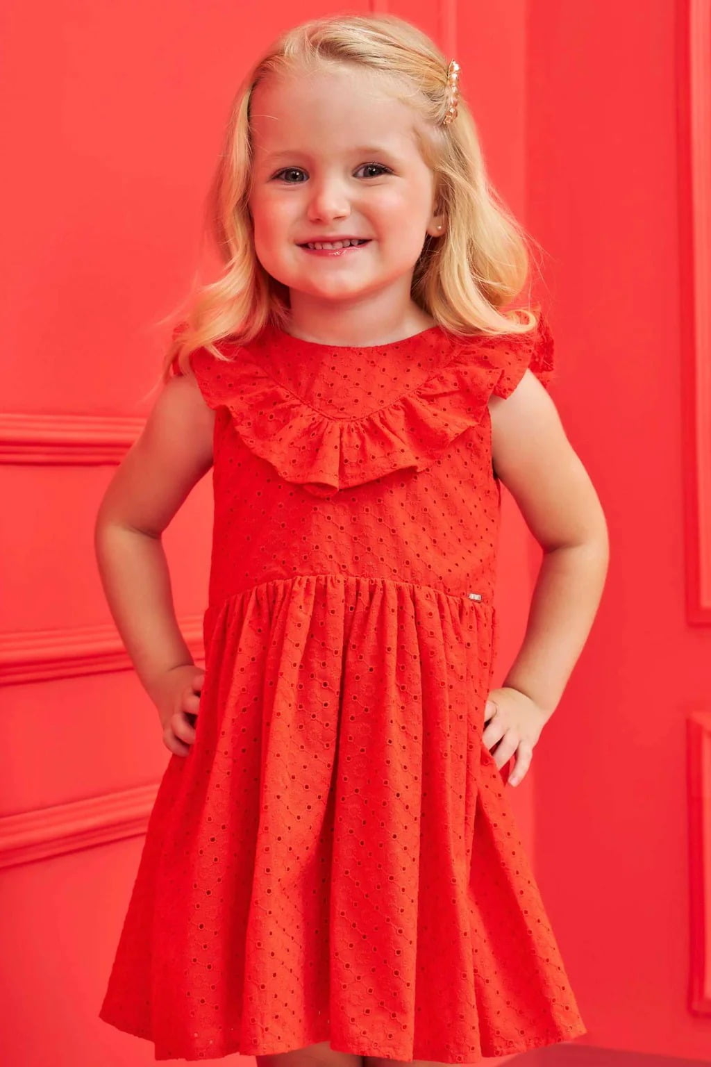 VESTIDO INFANTIL INFANTI EM LAISE SUMMER VERMELHO - 77574