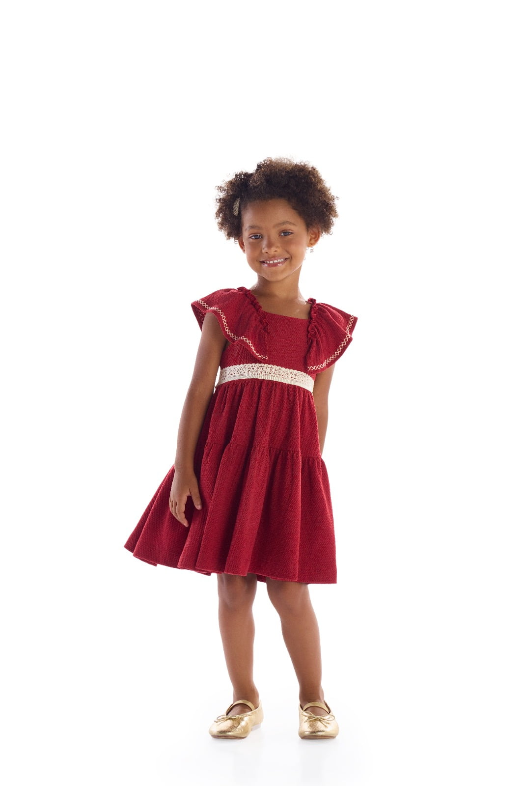 VESTIDO INFANTIL KIKI COM BORDADO E RENDA DE CORAÇÕES - 2100199