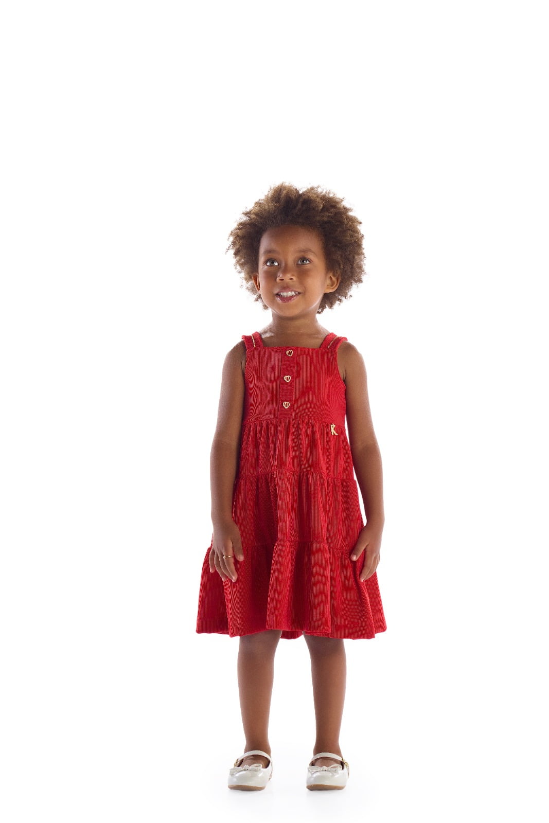 VESTIDO INFANTIL KIKI EM MALHA TEXTURIZADA COM APLICAÇÕES DE PEDRARIAS - 2100208