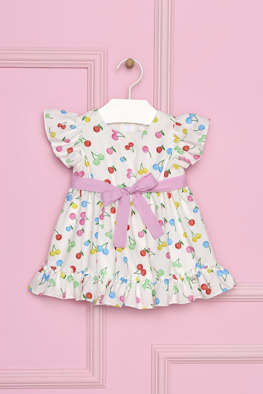 VESTIDO INFANTIL MON SUCRÉ ESTAMPA CEREJAS - 51193125006