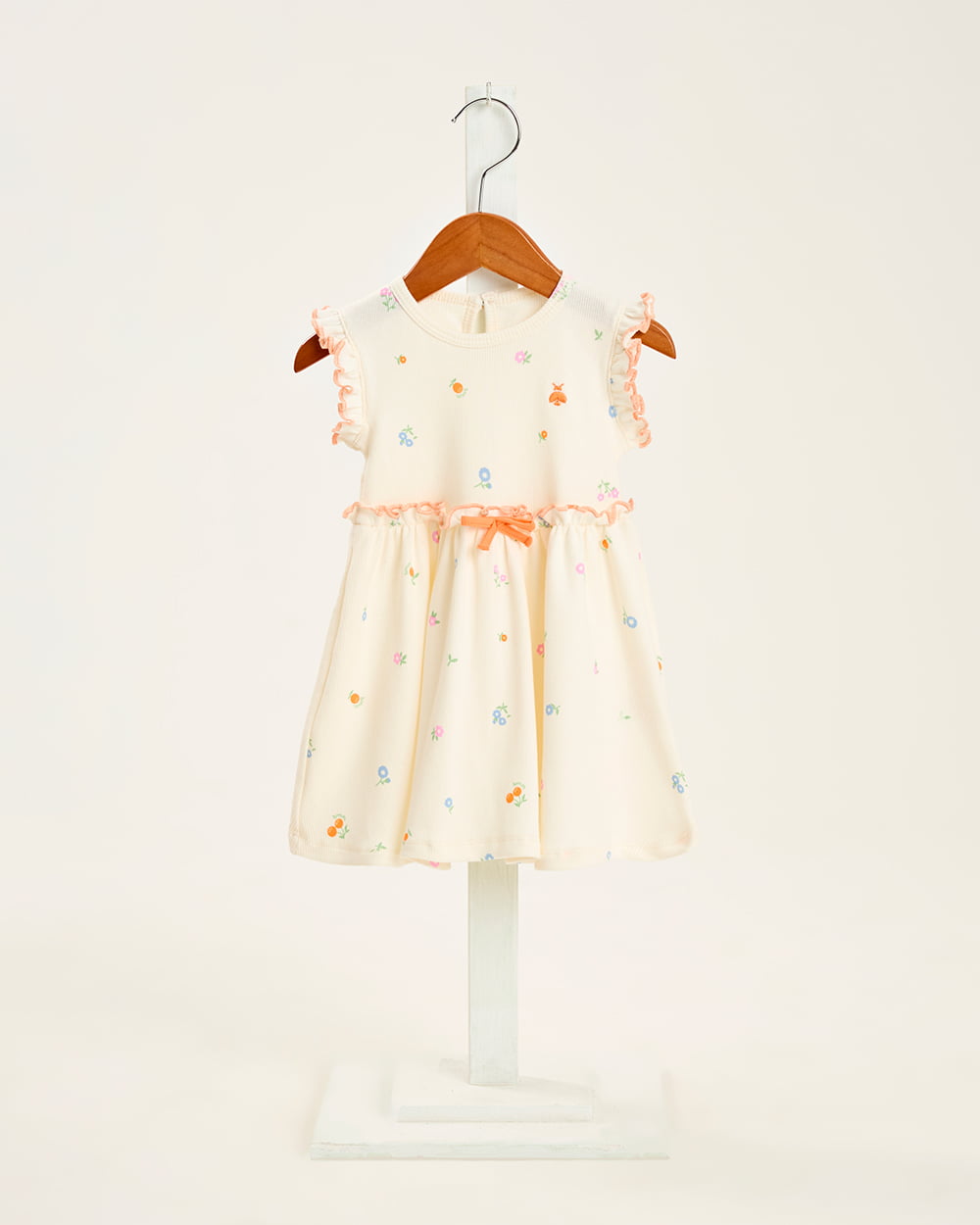 VESTIDO INFANTIL SOMNII EM RIBANA CANELADA - 3254002